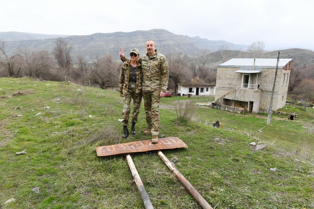 Prezident İlham Əliyev və birinci xanım Mehriban Əliyeva Qubadlı və Zəngilan rayonlarında olublar (FOTO/VİDEO) (YENİLƏNİB)