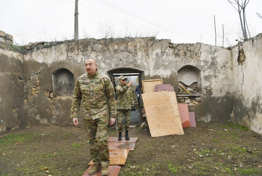 Prezident İlham Əliyev və birinci xanım Mehriban Əliyeva Qubadlı və Zəngilan rayonlarında olublar (FOTO/VİDEO) (YENİLƏNİB)