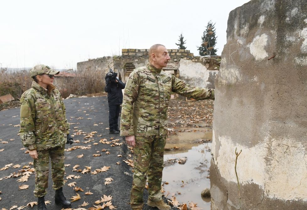 Prezident İlham Əliyev və birinci xanım Mehriban Əliyeva Qubadlı və Zəngilan rayonlarında olublar (FOTO/VİDEO) (YENİLƏNİB)