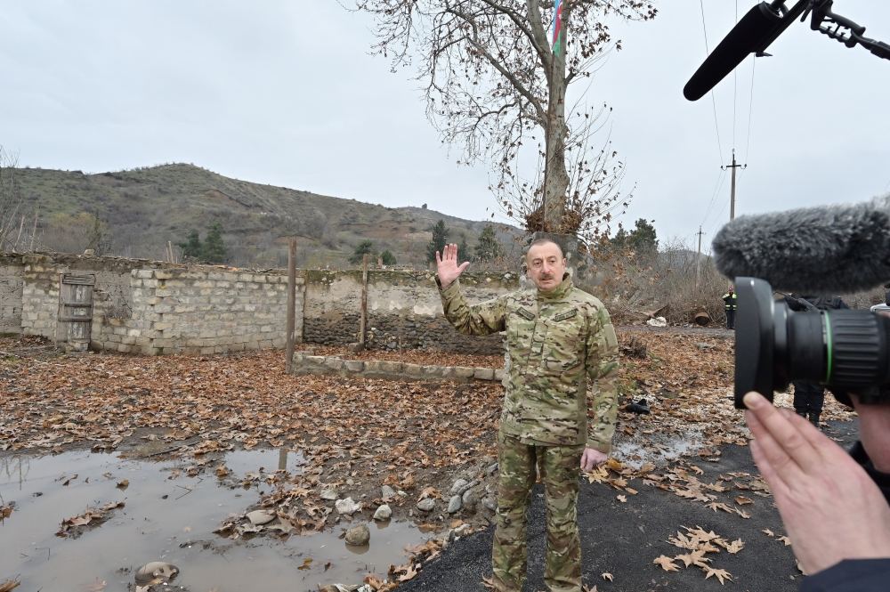 Prezident İlham Əliyev və birinci xanım Mehriban Əliyeva Qubadlı və Zəngilan rayonlarında olublar (FOTO/VİDEO) (YENİLƏNİB)
