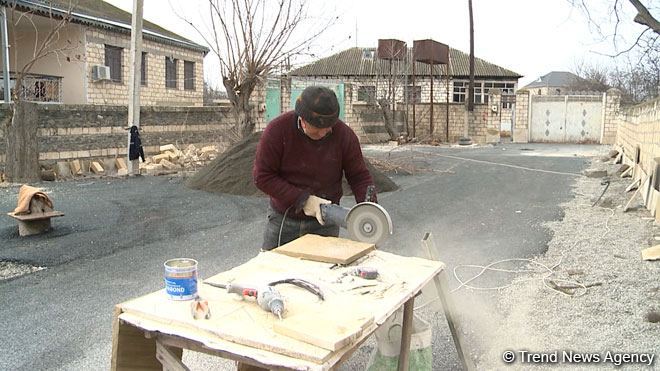 Düşmənin dağıtdığı ərazilər bərpa edilir - Trend-in Tərtərdən videoreportajı