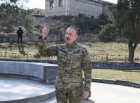 Prezident İlham Əliyev Füzuli rayonunda Füzuli-Şuşa yolunun və hava limanının təməlini qoyub, Şuşa şəhərində səfərdə olub (FOTO/VİDEO) (YENİLƏNİB)