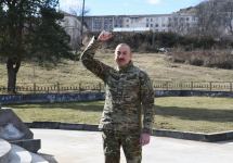 Prezident İlham Əliyev Füzuli rayonunda Füzuli-Şuşa yolunun və hava limanının təməlini qoyub, Şuşa şəhərində səfərdə olub (FOTO/VİDEO) (YENİLƏNİB)