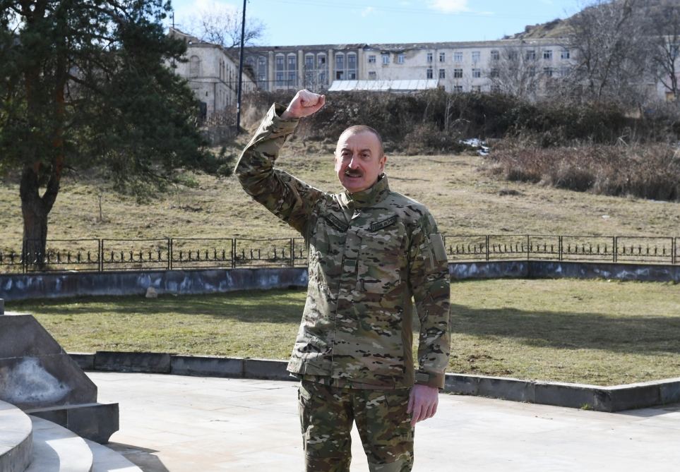 Prezident İlham Əliyev Füzuli rayonunda Füzuli-Şuşa yolunun və hava limanının təməlini qoyub, Şuşa şəhərində səfərdə olub (FOTO/VİDEO) (YENİLƏNİB)