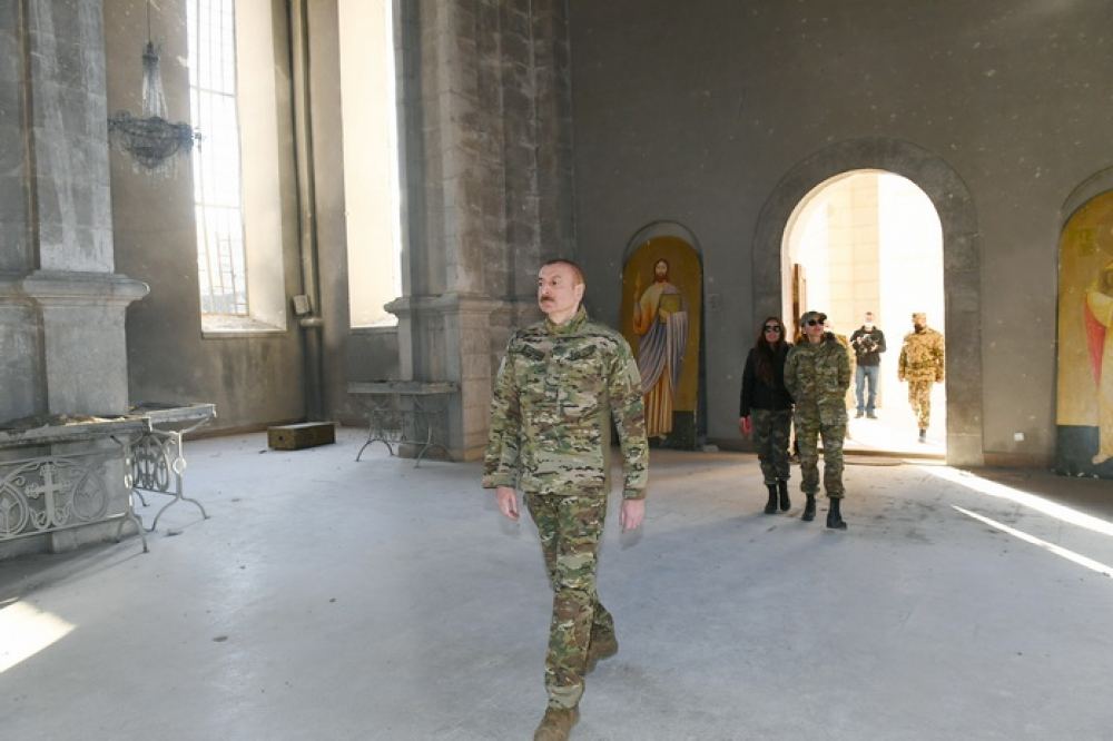 Prezident İlham Əliyev Füzuli rayonunda Füzuli-Şuşa yolunun və hava limanının təməlini qoyub, Şuşa şəhərində səfərdə olub (FOTO/VİDEO) (YENİLƏNİB)