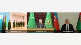 Prezident İlham Əliyevlə Türkmənistan Prezidenti arasında videokonfrans formatında görüş keçirilib (FOTO/VİDEO) (YENİLƏNİB)