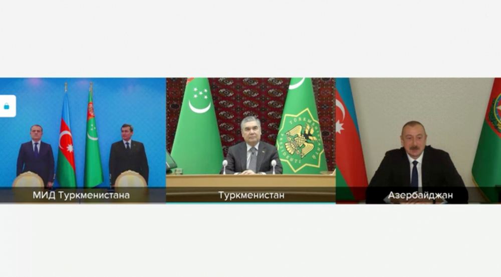 Prezident İlham Əliyevlə Türkmənistan Prezidenti arasında videokonfrans formatında görüş keçirilib (FOTO/VİDEO) (YENİLƏNİB)