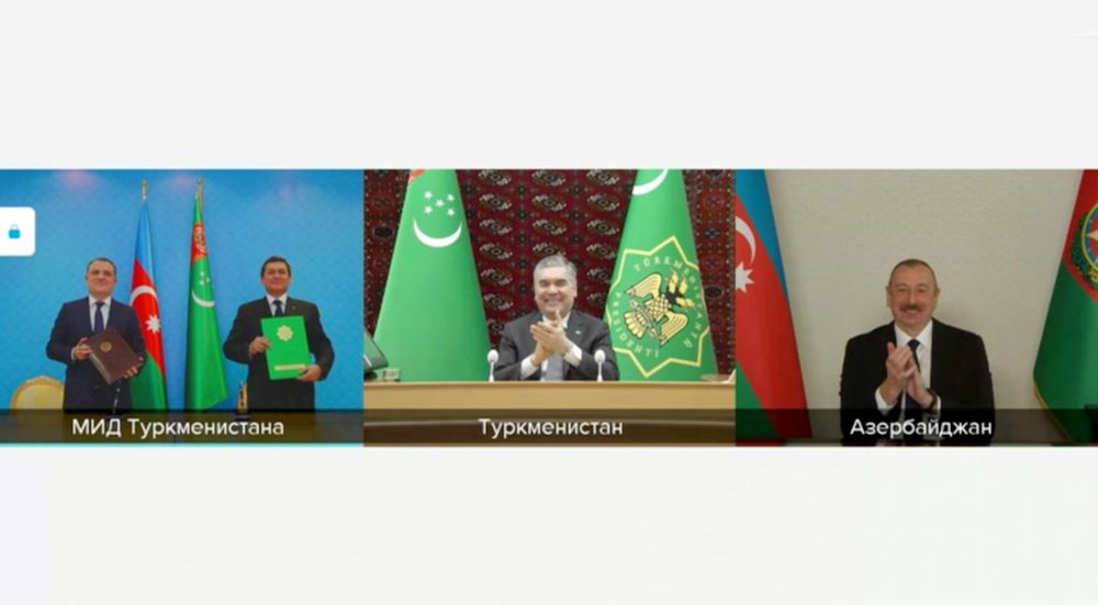 Prezident İlham Əliyevlə Türkmənistan Prezidenti arasında videokonfrans formatında görüş keçirilib (FOTO/VİDEO) (YENİLƏNİB)