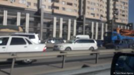 Bakı-Sumqayıt yolunda uzun tıxac yaranıb (FOTO/VİDEO)