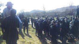 Diplomatik korpus nümayəndələri ermənilərin dağıtdığı Mədəniyyət Evi ilə tanış olublar (FOTO/VİDEO)