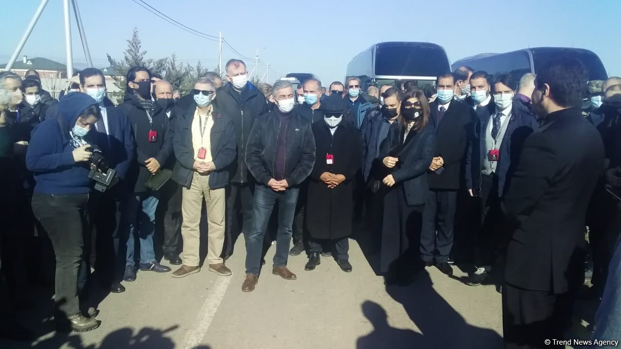 Diplomatik korpus nümayəndələri Cocuq Mərcanlıda səfərdədir - Trend TV-nin REPORTAJI