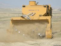 Türkiyədən gətirilən texnikalar real şəraitdə minatamizləmə fəaliyyəti icra ediblər - Trend TV-nin REPORTAJI (FOTO)