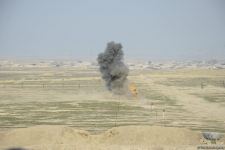 Türkiyədən gətirilən texnikalar real şəraitdə minatamizləmə fəaliyyəti icra ediblər - Trend TV-nin REPORTAJI (FOTO)