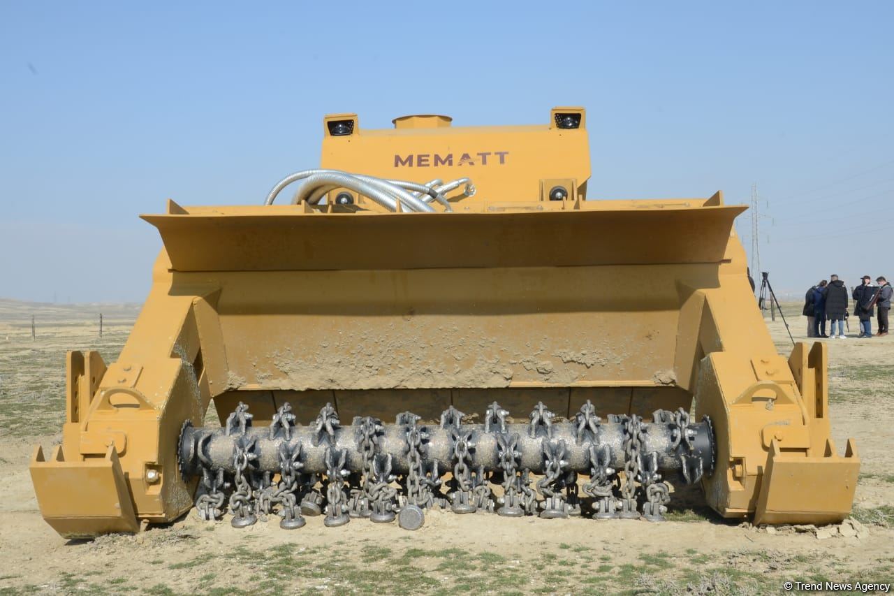 Türkiyədən gətirilən texnikalar real şəraitdə minatamizləmə fəaliyyəti icra ediblər - Trend TV-nin REPORTAJI (FOTO)