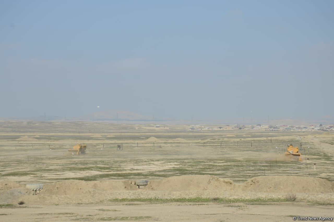 Türkiyədən gətirilən texnikalar real şəraitdə minatamizləmə fəaliyyəti icra ediblər - Trend TV-nin REPORTAJI (FOTO)