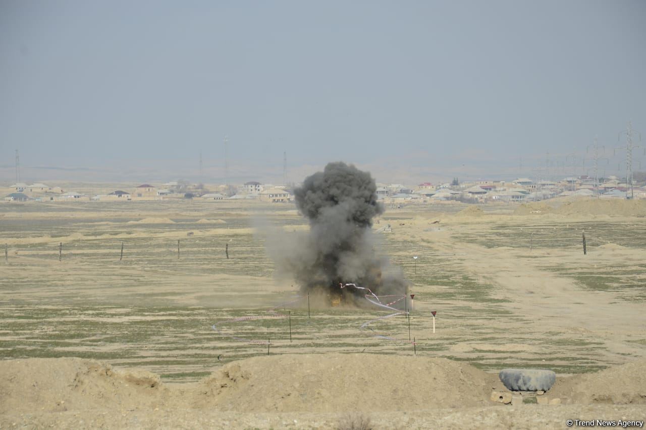 Türkiyədən gətirilən texnikalar real şəraitdə minatamizləmə fəaliyyəti icra ediblər - Trend TV-nin REPORTAJI (FOTO)
