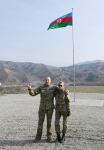 Prezident İlham Əliyev Laçında Azərbaycan bayrağını qaldırıb (FOTO/VİDEO)
