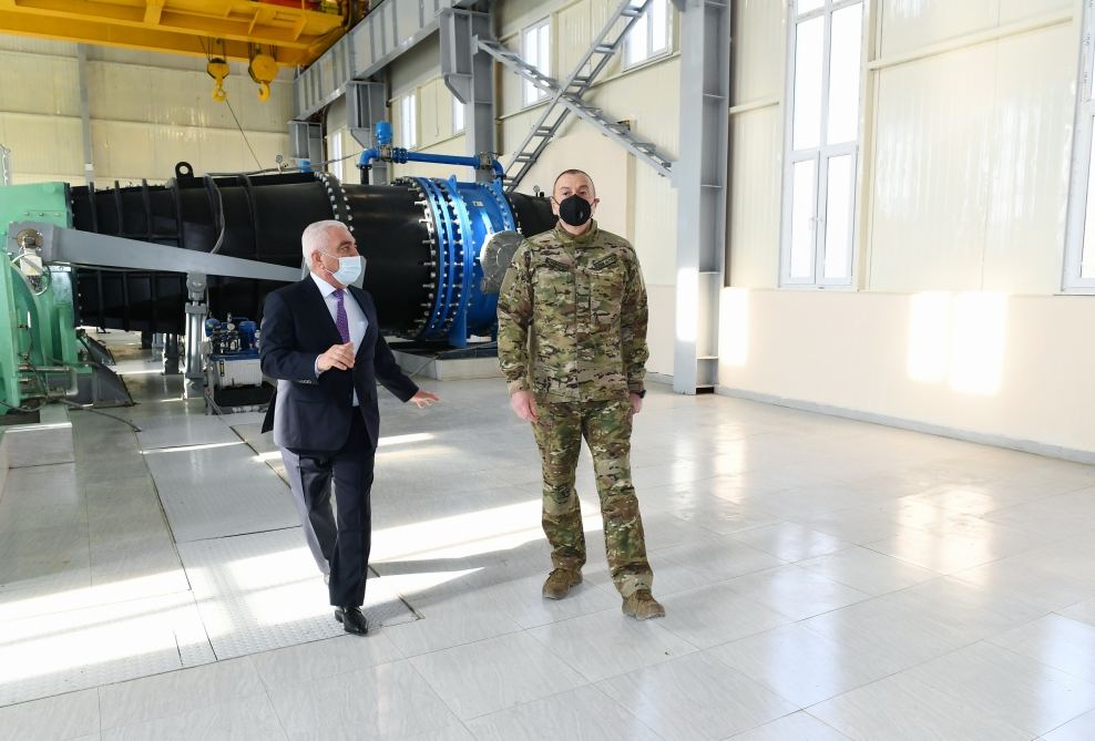 Prezident İlham Əliyev Laçında "Güləbird" SES-in açılışında iştirak edib (YENİLƏNİB)(FOTO)
