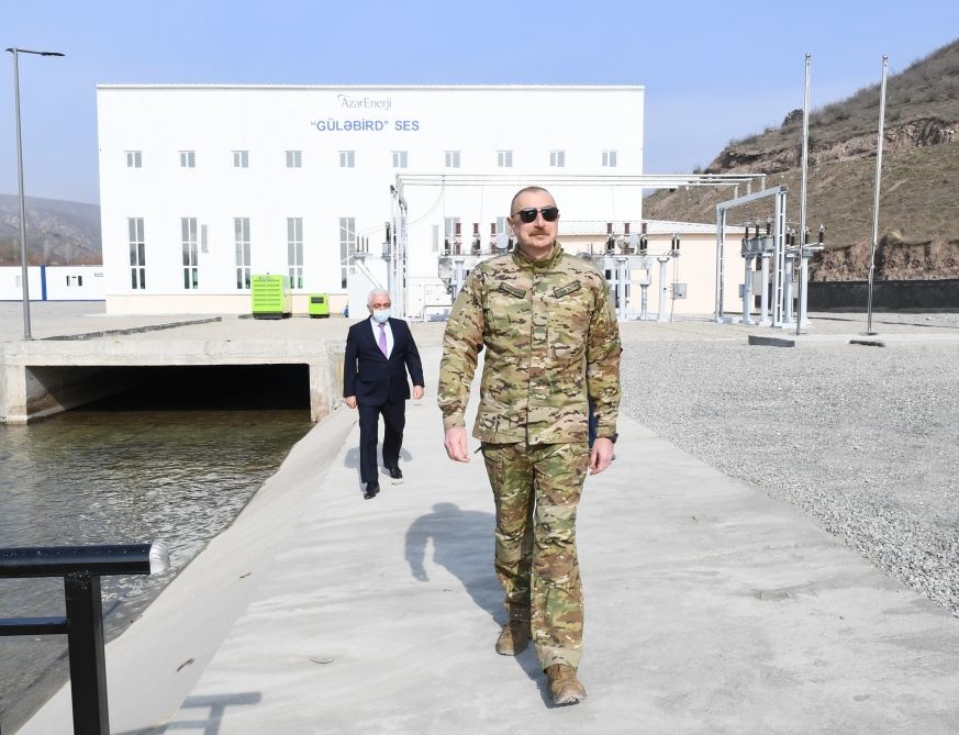 Prezident İlham Əliyev Laçında "Güləbird" SES-in açılışında iştirak edib (YENİLƏNİB)(FOTO)