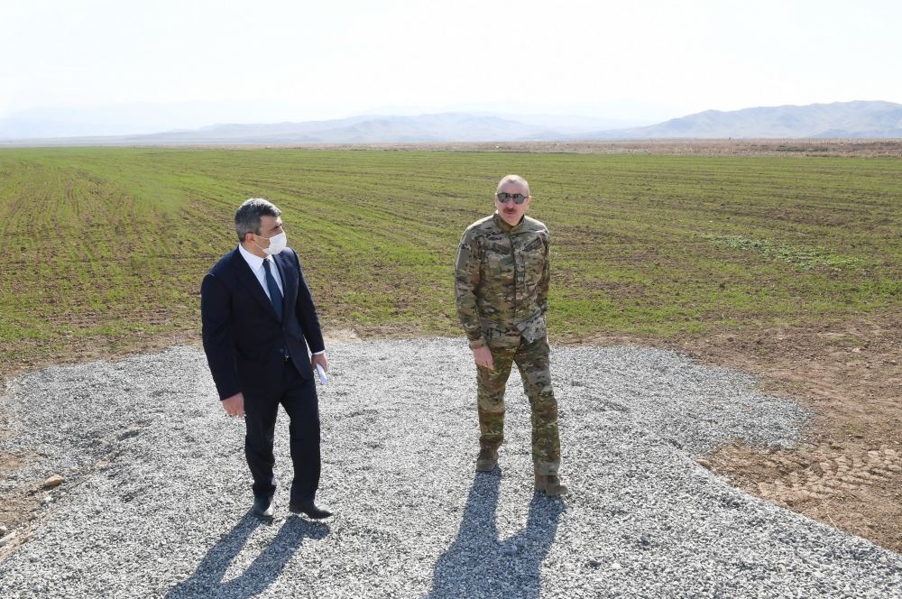 Prezident İlham Əliyev və birinci xanım Mehriban Əliyeva Füzuli, Zəngilan, Laçın və Cəbrayıl rayonlarında olublar (FOTO/VİDEO) (YENİLƏNİB)