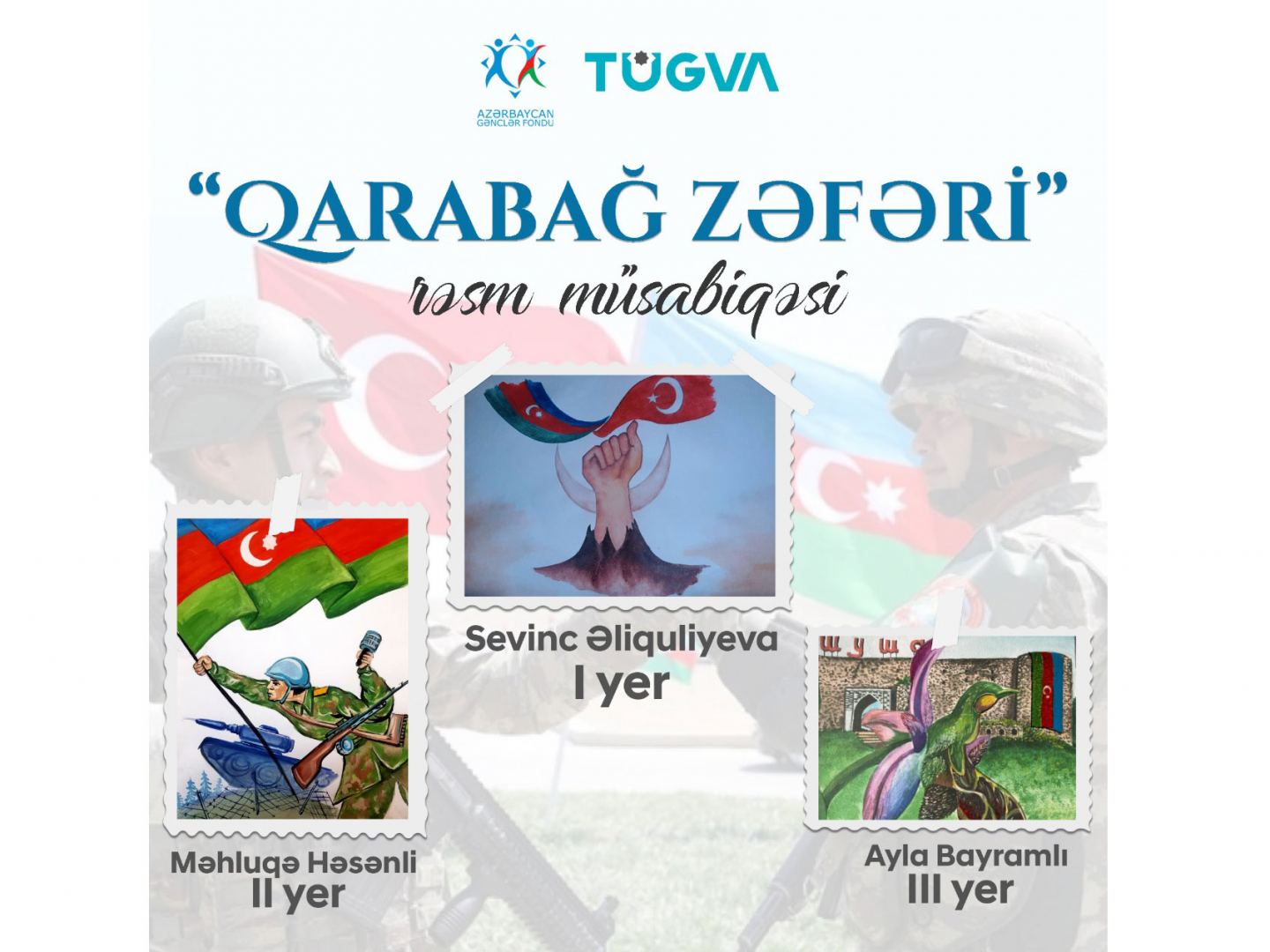 “Qarabağ Zəfəri” rəsm müsabiqəsinin nəticələri elan olunub (FOTO)