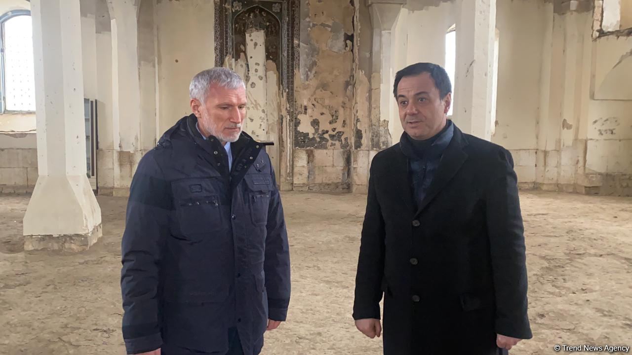 Rusiyalı deputat Bərdədən sonra Ağdama gedib (FOTO)