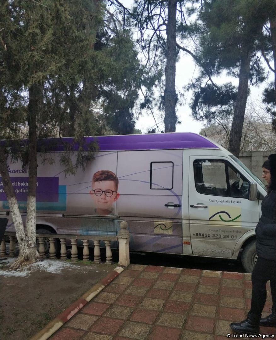 Deputat Sevil Mikayılovanın təşəbbüsü ilə Xaçmazda səyyar göz müayinəsi keçirilib (FOTO)