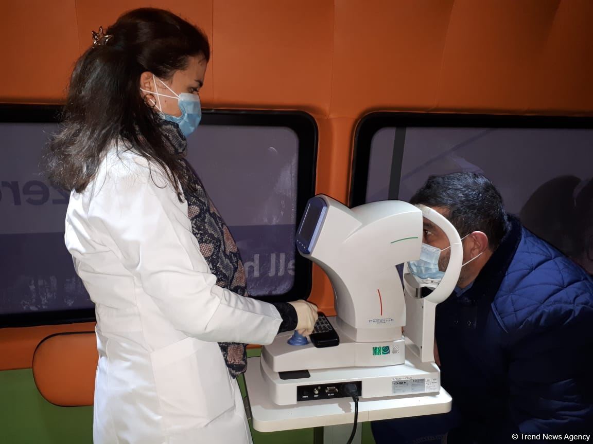 Deputat Sevil Mikayılovanın təşəbbüsü ilə Xaçmazda səyyar göz müayinəsi keçirilib (FOTO)