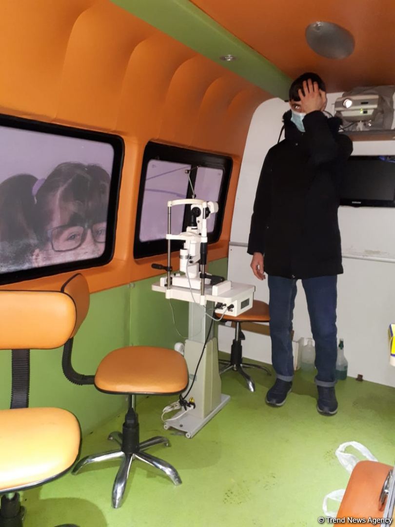 Deputat Sevil Mikayılovanın təşəbbüsü ilə Xaçmazda səyyar göz müayinəsi keçirilib (FOTO)