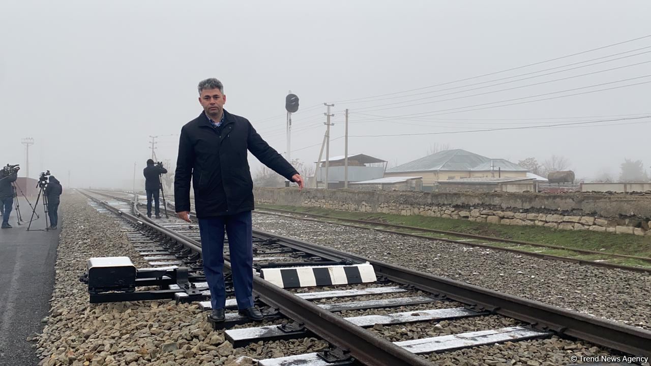 140 illik Horadiz-Ağbənd dəmir yolu bərpa olunur - Trend TV-nin REPORTAJI