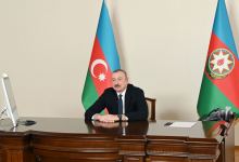 Prezident İlham Əliyev Nizami Gəncəvi Beynəlxalq Mərkəzinin həmsədrini videoformatda qəbul edib (FOTO) (YENİLƏNİB)