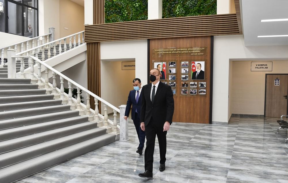 Prezident İlham Əliyev Şağan Reabilitasiya Pansionatının açılışında iştirak edib (FOTO/VİDEO)