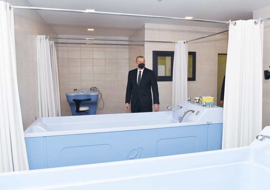 Prezident İlham Əliyev Şağan Reabilitasiya Pansionatının açılışında iştirak edib (FOTO/VİDEO)