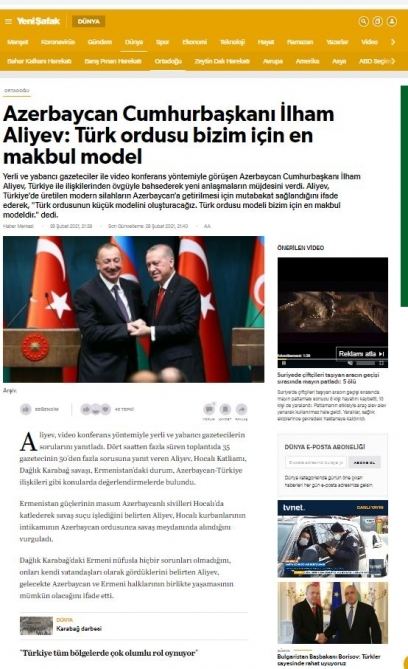 Azərbaycan Prezidenti İlham Əliyevin mətbuat konfransı xarici ölkələrin mediasında geniş işıqlandırılıb (FOTO)