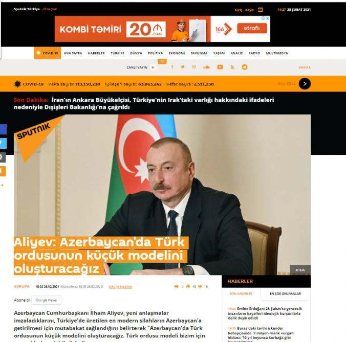 Azərbaycan Prezidenti İlham Əliyevin mətbuat konfransı xarici ölkələrin mediasında geniş işıqlandırılıb (FOTO)