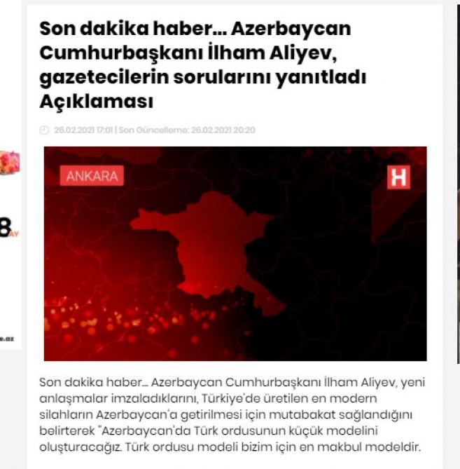 Azərbaycan Prezidenti İlham Əliyevin mətbuat konfransı xarici ölkələrin mediasında geniş işıqlandırılıb (FOTO)