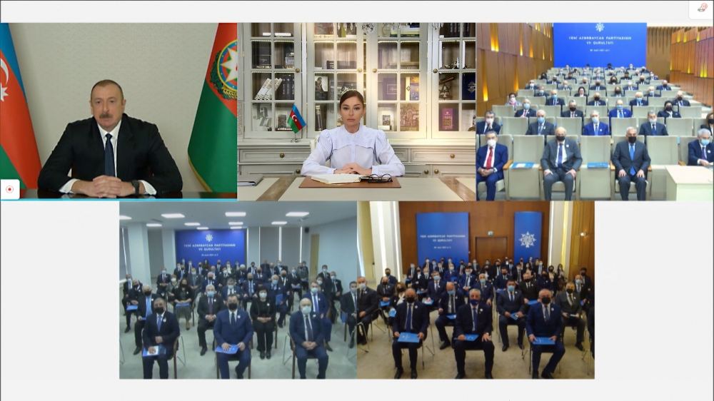 Prezident İlham Əliyev YAP-ın qurultayında çıxış edib (FOTO) (YENİLƏNİB-2) (VİDEO)