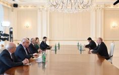 Prezident İlham Əliyev Türkiyə Böyük Millət Məclisinin nümayəndə heyətini qəbul edib (FOTO/VİDEO) (YENİLƏNİB)