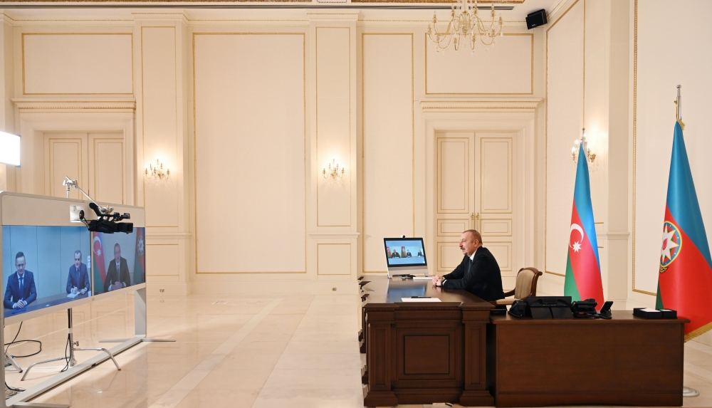 Prezident İlham Əliyev Macarıstanın xarici işlər və ticarət nazirini videoformatda qəbul edib (FOTO/VİDEO) (YENİLƏNİB)