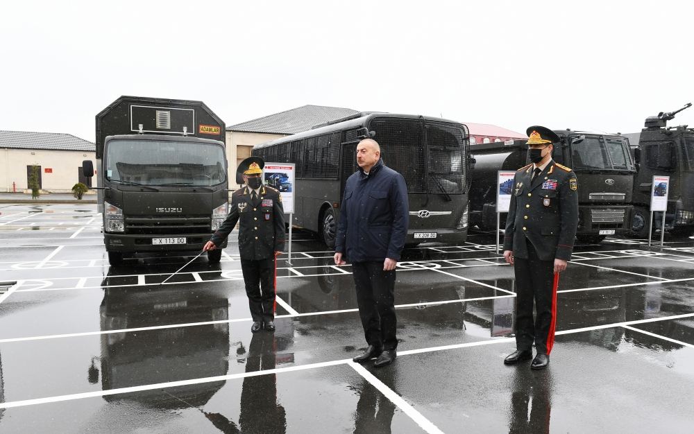 Prezident İlham Əliyev Daxili Qoşunların yeni inşa olunan “N” hərbi hissəsinin açılışında iştirak edib (FOTO/VİDEO) (YENİLƏNİB)