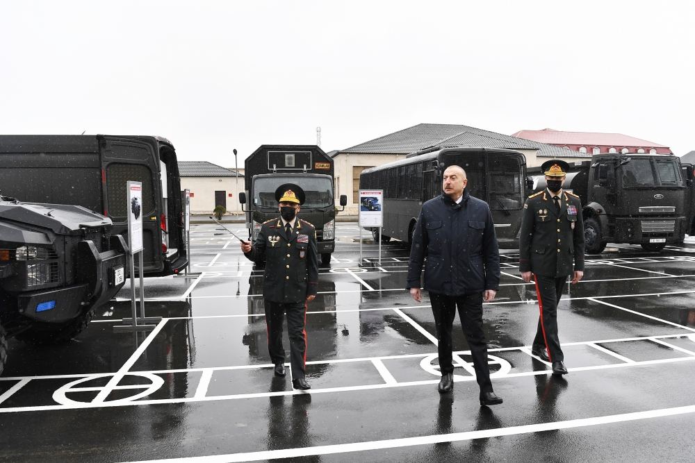 Prezident İlham Əliyev Daxili Qoşunların yeni inşa olunan “N” hərbi hissəsinin açılışında iştirak edib (FOTO/VİDEO) (YENİLƏNİB)