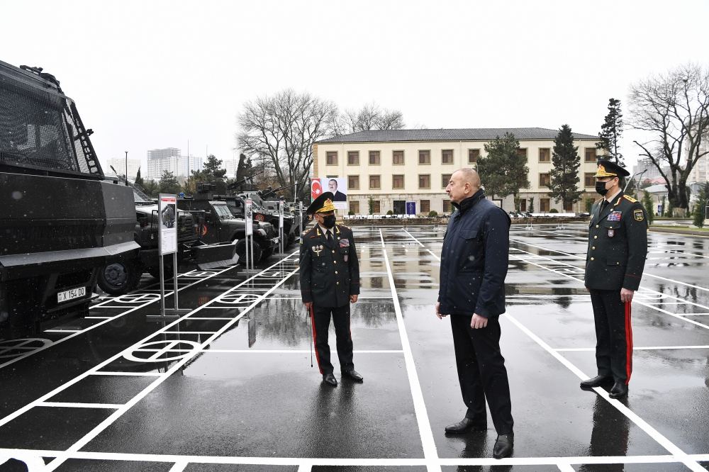 Prezident İlham Əliyev Daxili Qoşunların yeni inşa olunan “N” hərbi hissəsinin açılışında iştirak edib (FOTO/VİDEO) (YENİLƏNİB)
