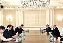 Prezident İlham Əliyev ATƏT-in fəaliyyətdə olan sədrinin başçılıq etdiyi nümayəndə heyətini qəbul edib (FOTO/VİDEO) (YENİLƏNİB)
