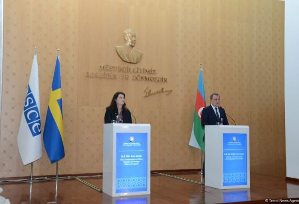 Ceyhun Bayramovla ATƏT sədrinin birgə mətbuat konfransı (FOTO/VİDEO)