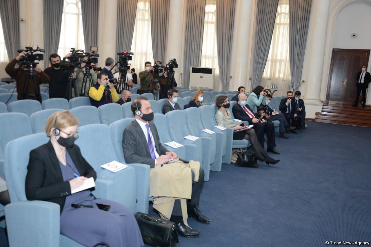 Ceyhun Bayramovla ATƏT sədrinin birgə mətbuat konfransı (FOTO/VİDEO)