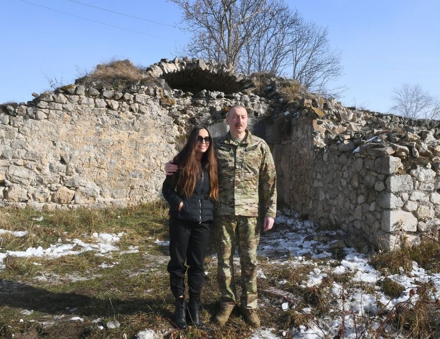 Prezident İlham Əliyev və birinci xanım Mehriban Əliyeva Şuşa şəhərində olublar (FOTO/VİDEO) (YENİLƏNİB)