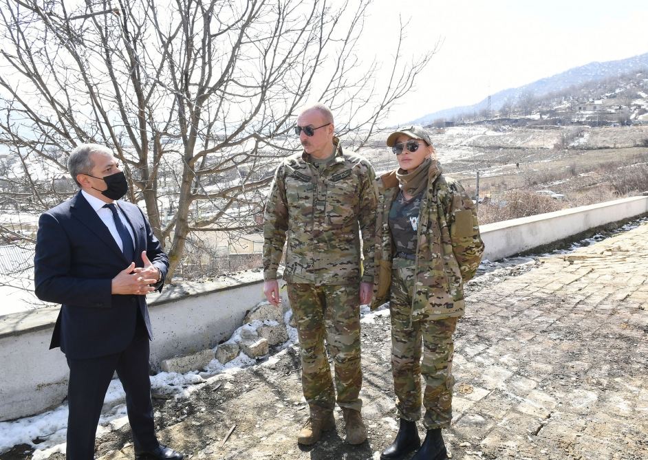 Prezident İlham Əliyev və birinci xanım Mehriban Əliyeva Şuşa şəhərində olublar (FOTO/VİDEO) (YENİLƏNİB)