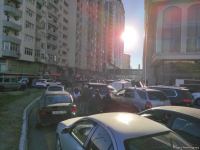 Bakının mərkəzində uzun tıxac yaranıb (FOTO/VİDEO)