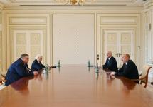Prezident İlham Əliyev Rusiya Hökuməti sədrinin müavinini qəbul edib (FOTO/VİDEO)