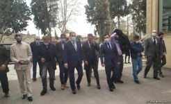 İƏT nümayəndə heyəti Ağdamdan sonra Gəncəyə yola düşüb (FOTO)
